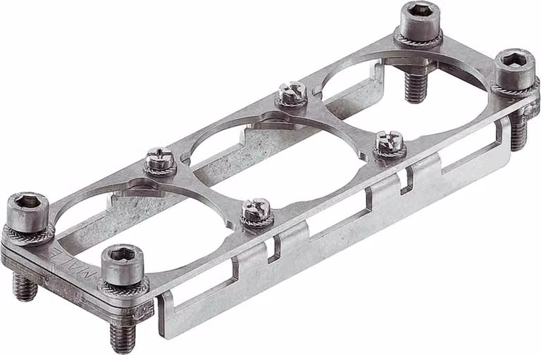 HARTING Han HPR telaio di supporto allargato, dimensione 24B pin, per 3 moduli HC 650 Materiale metallo - 1 pezzo