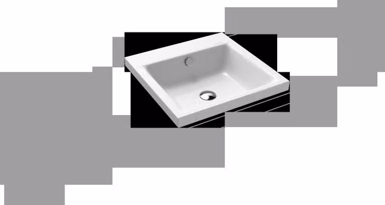 Lavabo à poser Kaldewei Puro 3153, 460 x 460 x 40 mm, 900306003001, 900306003001