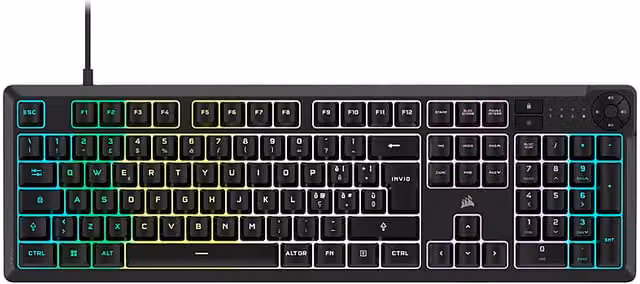 Tastiera Gaming Corsair K55 Core a Membrana con Retroilluminazione RGB, Nera
