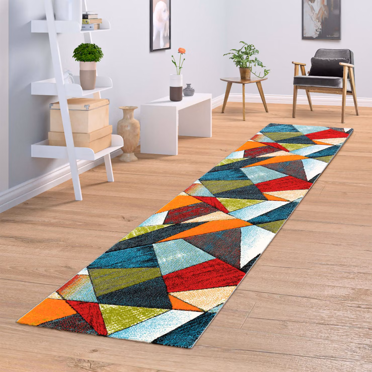 Tappeto moderno Samara multicolore L: 300 cm, P: 80 cm – 2