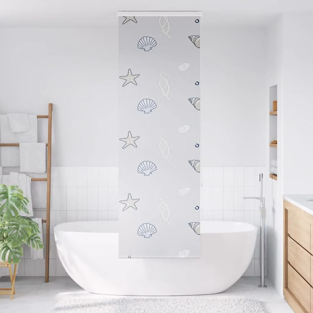 vidaXL Tenda a Rullo per Doccia Cassonetto 60x240 cm Larghezza Tessuto