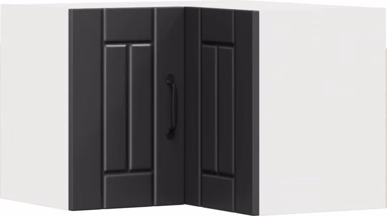 Mobile angolare per parete LUCCA Nero 57 x 57 x 40 cm