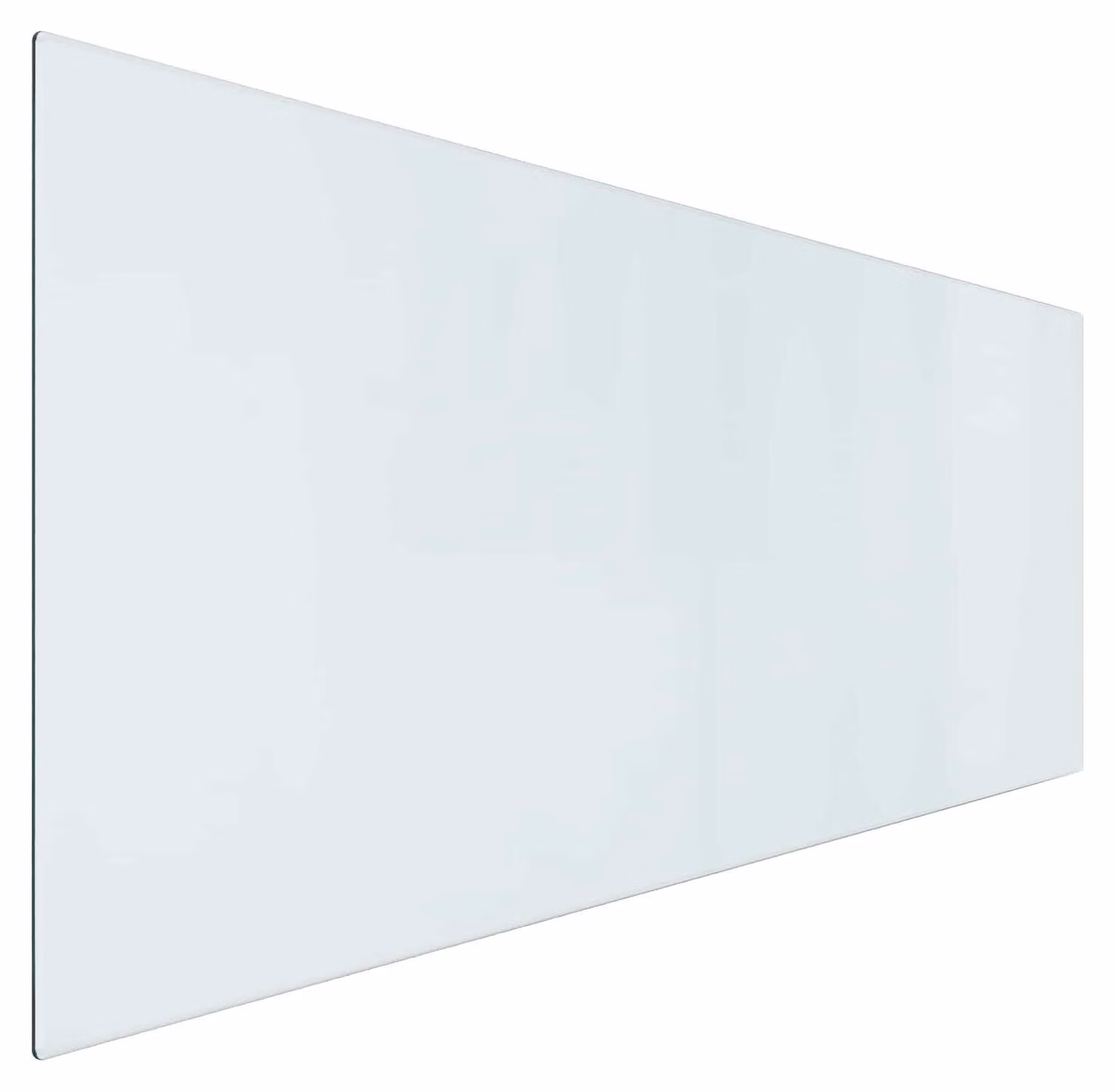 Piastra in vetro per camino Trasparente 120 x 50 cm Vetro