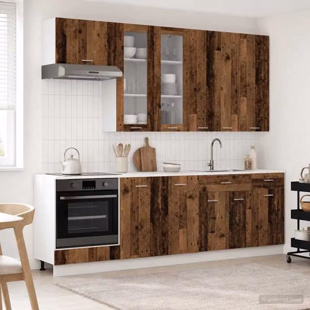 Unità Cucina LYON 8 pz Legno antico Legno ingegnerizzato 3438217