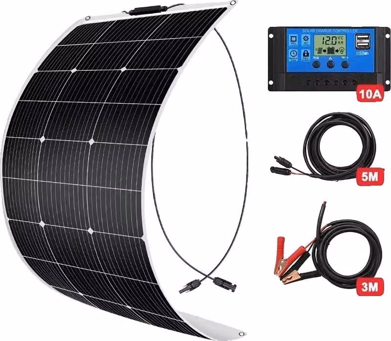 Pannello solare, design flessibile, alta efficienza, kit da 100W
