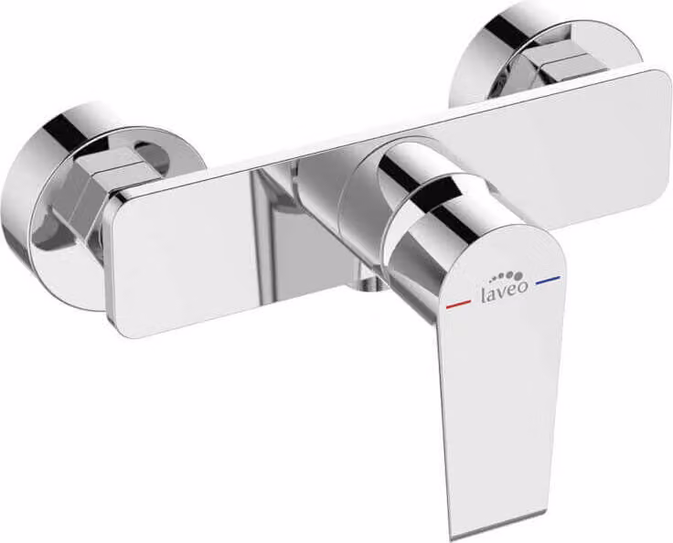 Miscelatore doccia di design per montaggio a parete senza set doccia cromo