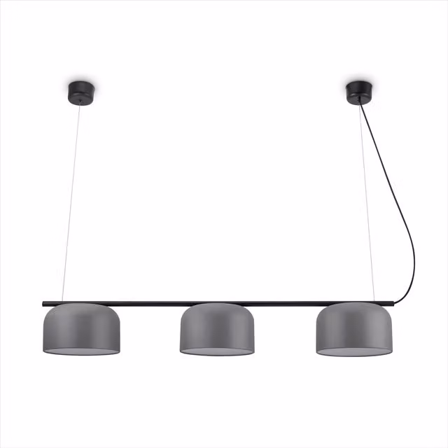 Lampada a sospensione Bovel grigio