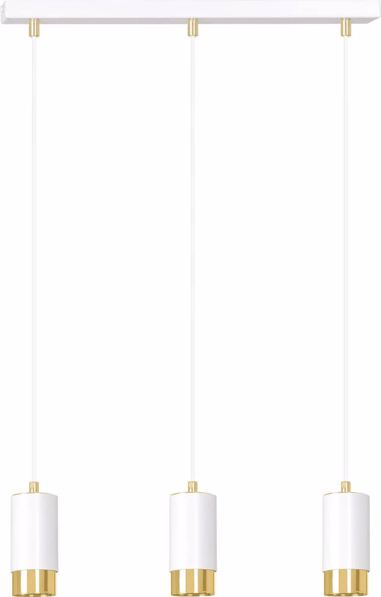 Lampadario Emibig 3xGU10 30W FUMIKO 3 WH/GOLD 815/3