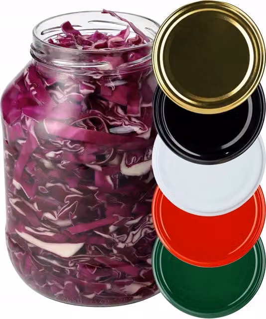 Barattoli in vetro KADAX da 2,5 litri per miele e conserve, con coperchi, 1 pz. Fi100