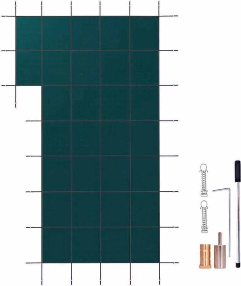 Telone per piscina - Telone rettangolare di sicurezza - Polipropilene - 5,49×10,36 m - Outdoor
