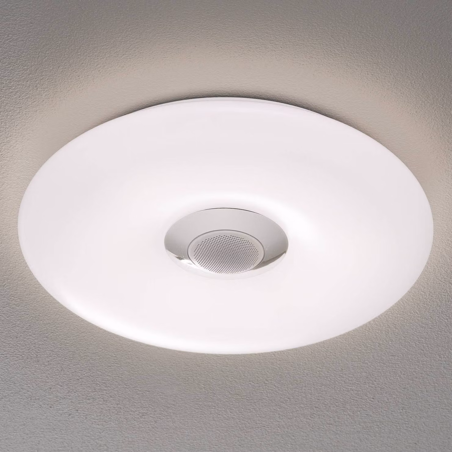 Näve Plafoniera a LED Nashville, dimmerabile, Bianco / Opale, Camera da letto, Alluminio, Moderno, Plafoniera LED