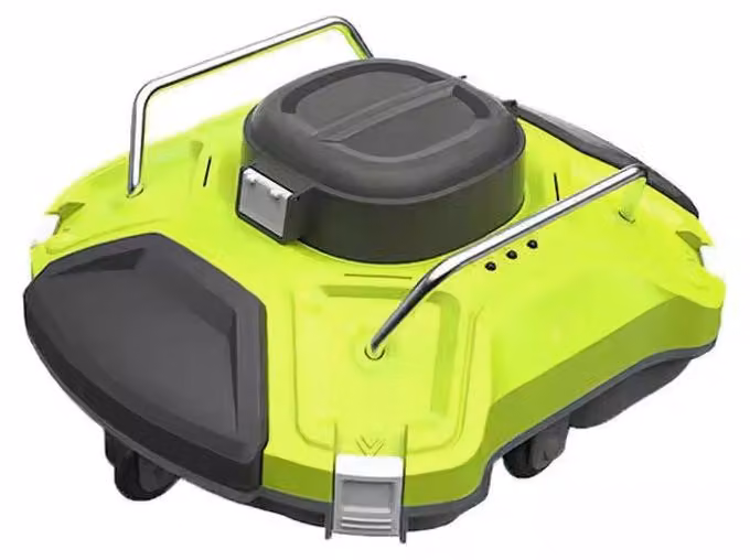 ZELURXX Robot pulitore per piscine senza fili, batteria da 5000mAh, autonomia di 180 minuti, doppio motore, pulitore per piscine, grado di protezione IPX8, impermeabile fino a 100㎡