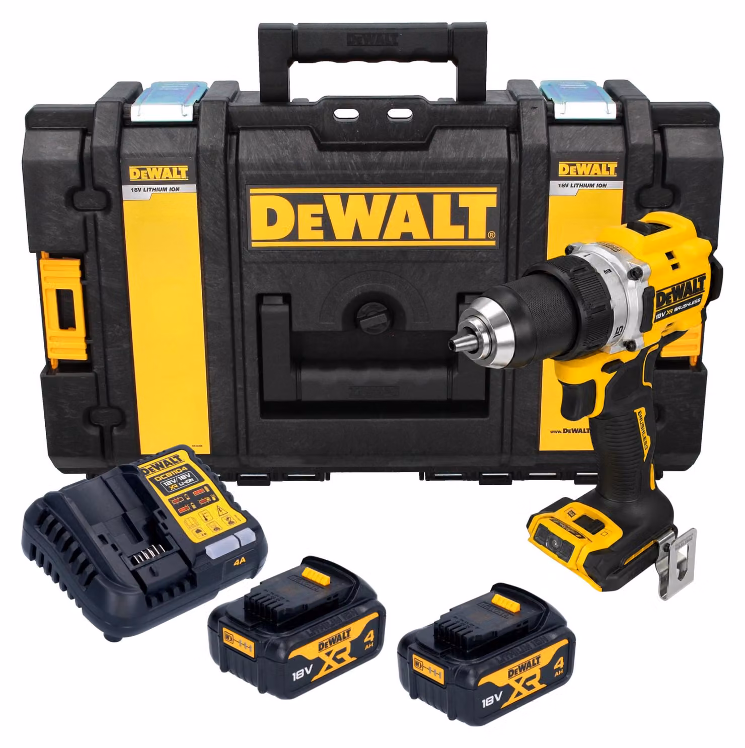 Trapano avvitatore a batteria DeWalt DCD 800 N 18 V 90 Nm brushless solo - senza batteria, senza caricabatterie