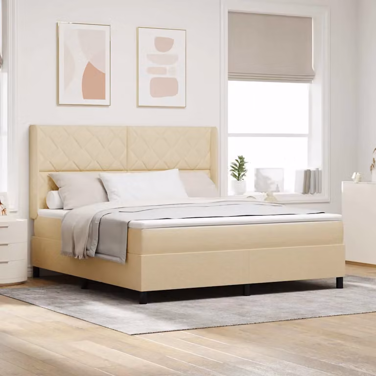 Letto ibrido con materasso vidaXL in tessuto beige L: 180 cm, P: 200 cm, H: 280 cm