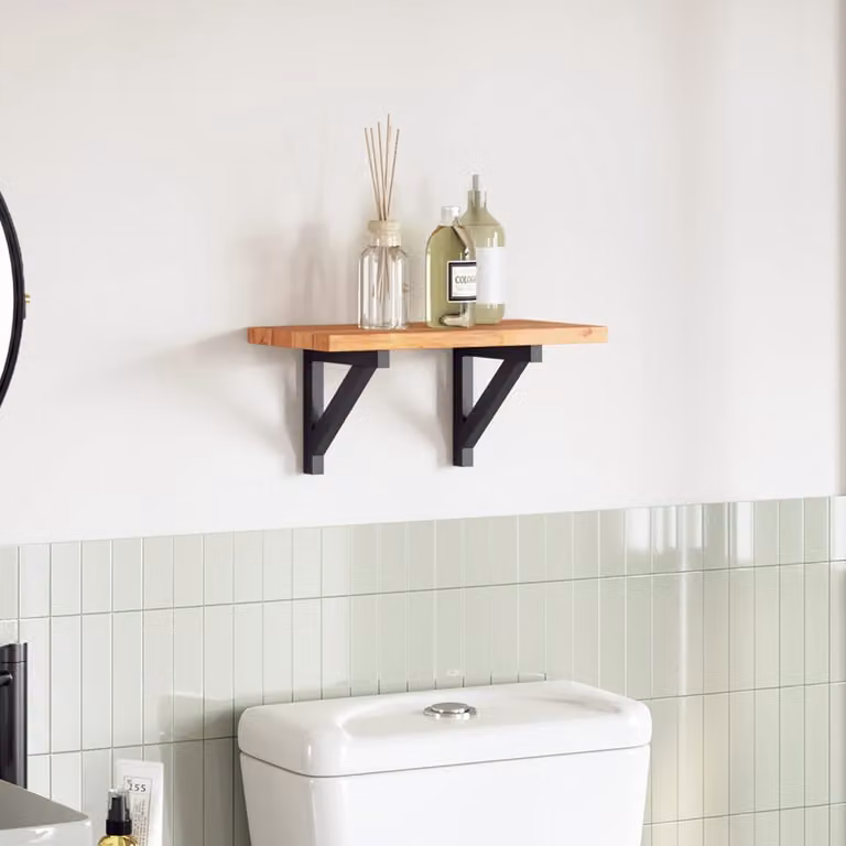 Piano Tavolo Rettangolare in Legno Massello di Acacia Marrone vidaXL L: 40 cm, P: 20 cm, H: 2 cm