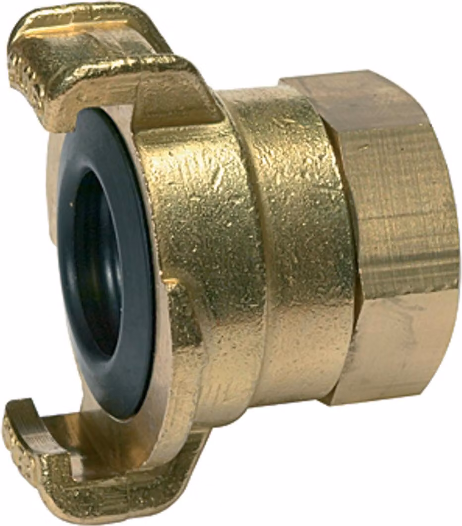 Riegler GEKA pezzo filettato, ruotabile a 360°, ottone grezzo, G 1/2 IG