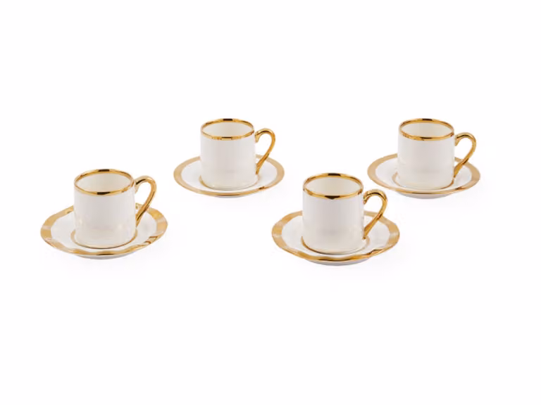 Golden Finds Tazze da Caffè Espresso - Set da 4