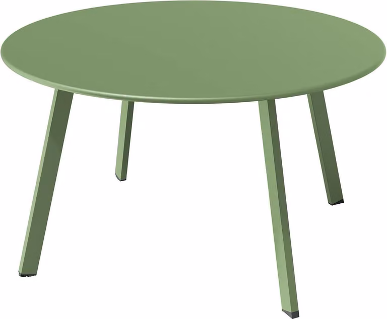 Tavolino Tavolo da esterno Tavolo da giardino Acciaio premium verde salvia