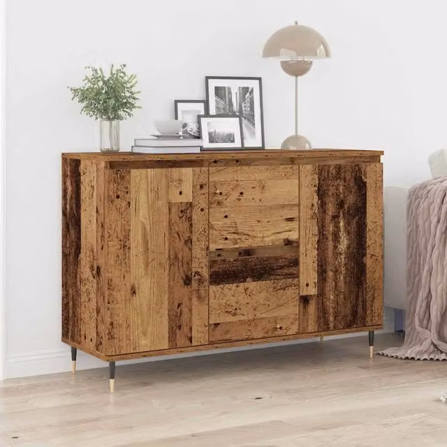 Credenza-Buffet-Armadio da cucina Legno vecchio 101,5 x 35 x 70 cm Legno multistrato