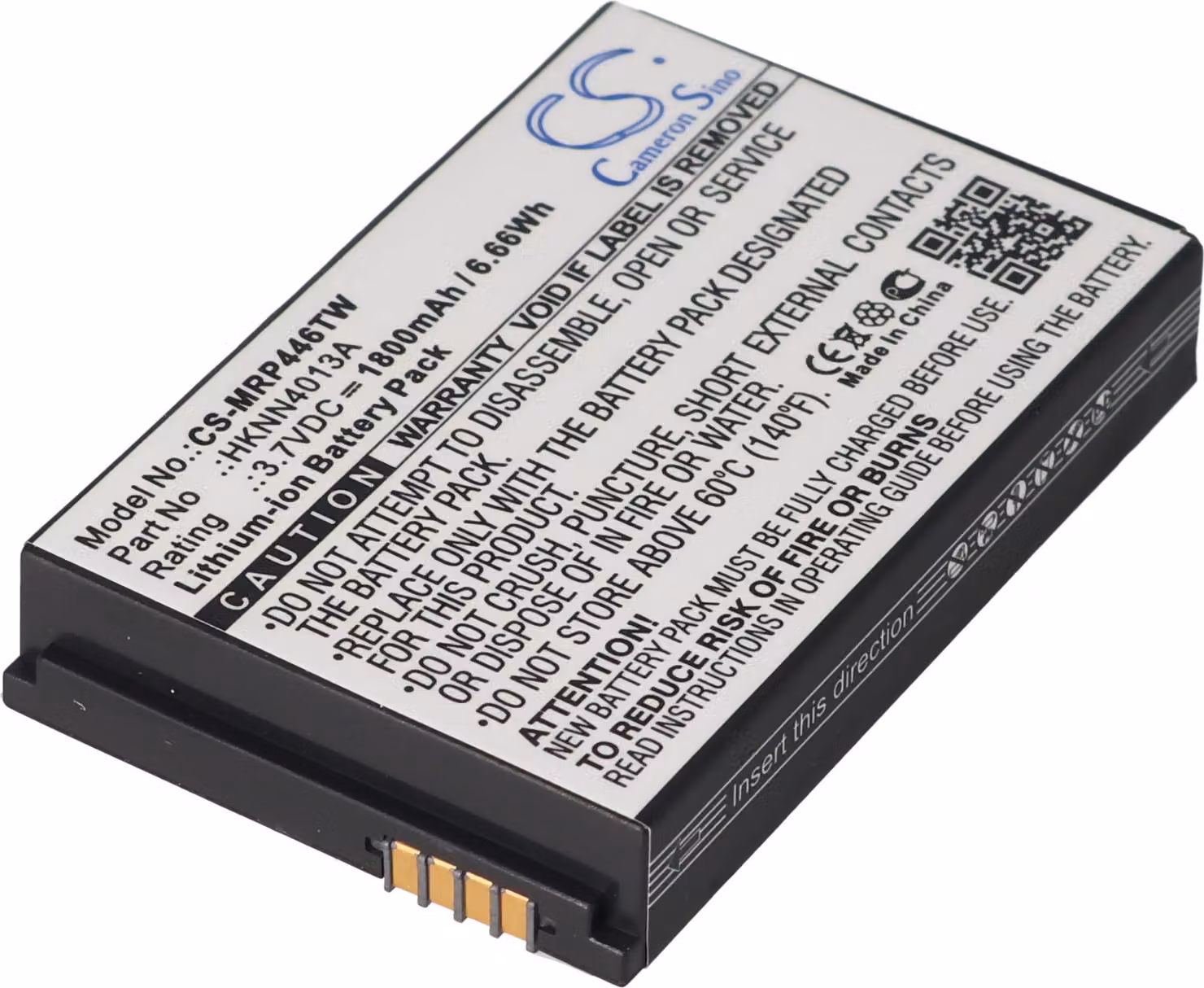 Batteria compatibile con radio Motorola CLP1010, CLP1060, SL7550, sostituisce BT90, HKLN4440B, HKNN4013A, SNN5826A, Li-Ion 3,7V 1800mAh
