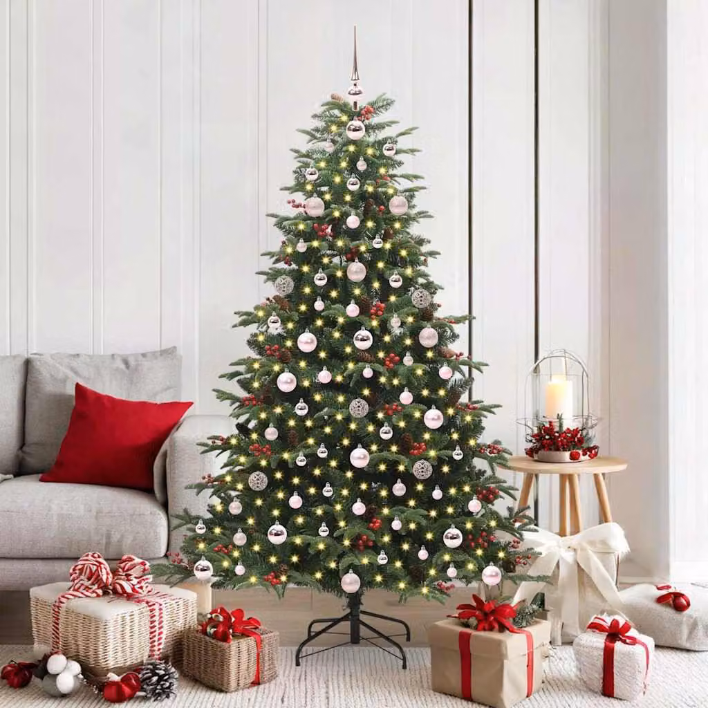 Maison Exclusive - Albero di Natale artificiale con 300 LED e supporto verde 180 cm