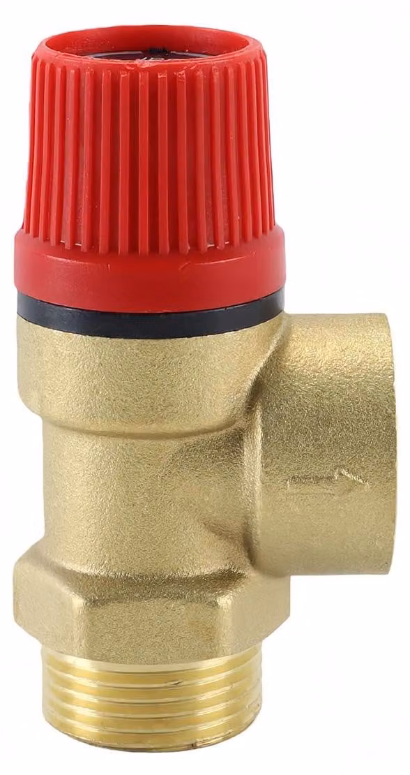 Valvola di sicurezza da 3/4 di pollice, DN20, 6 bar, in ottone, per acqua, olio e gas