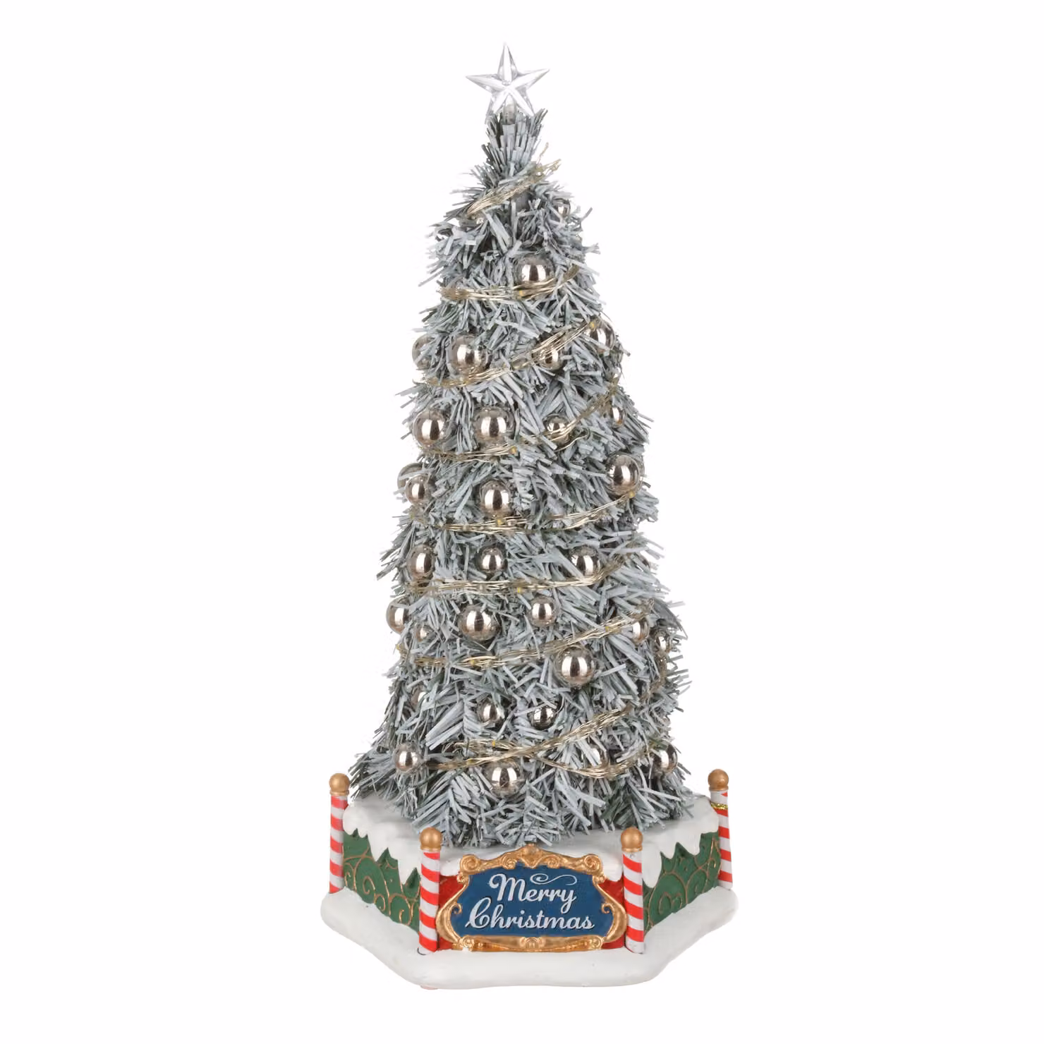Albero di Natale da tavolo Majestic Lemax multicolore e argento H: 33,7 cm, L: 16,0 cm, P: 15,4 cm – 2