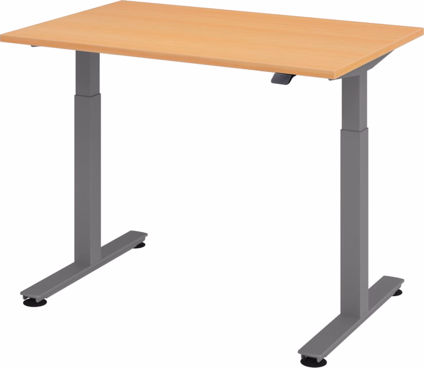 Scrivania elettrica bümö XMST - Decorazione: faggio, dimensioni: 120 x 80 cm, struttura: grafite
