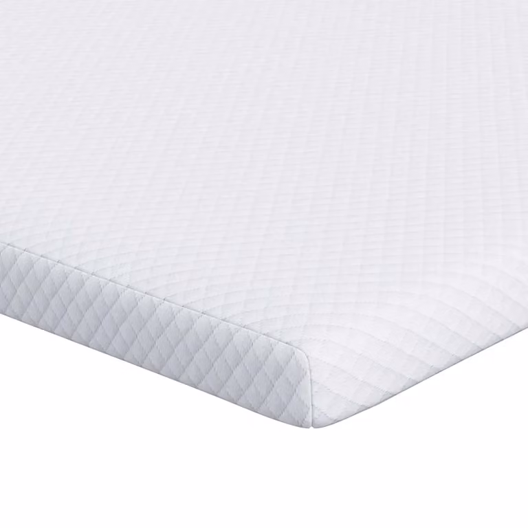 Topper per materasso vidaXL in tessuto jacquard bianco L 190 x P 140 cm