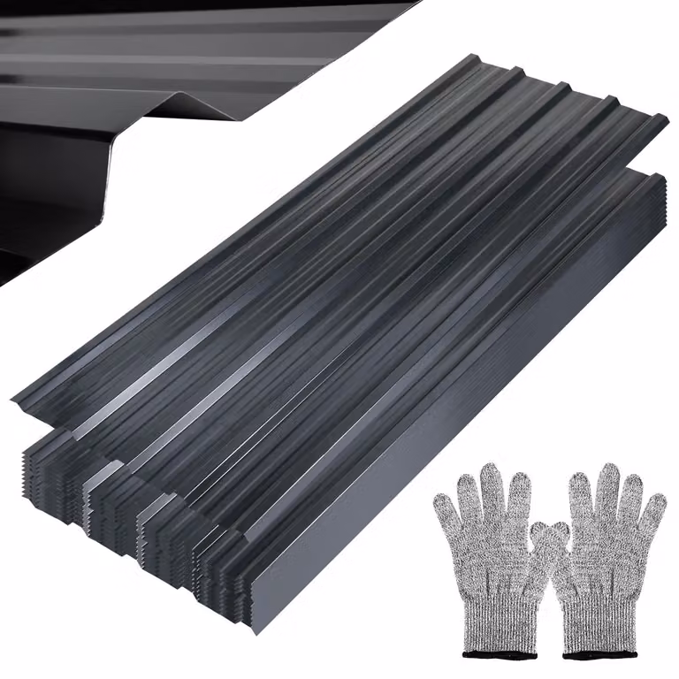 12/24/36x lamiera grecata 129x46cm 7-21㎡ per tetto capannone lamiera profilata pannelli tetto - 12x 7㎡ verde