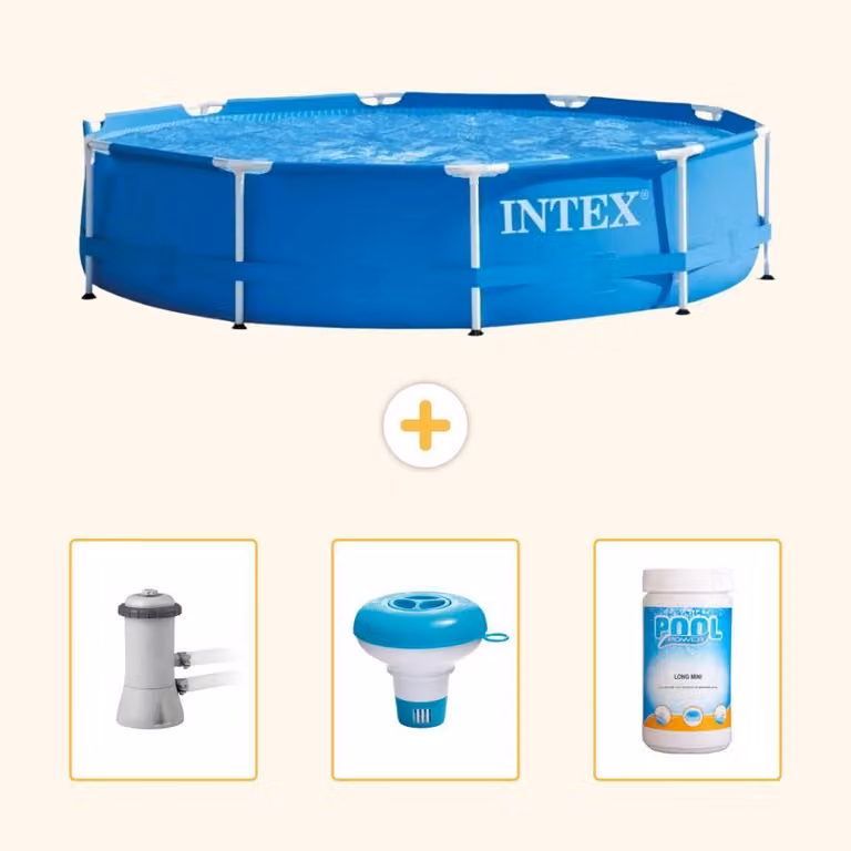 Piscina autoportante rettangolare - 366x76 cm - 4 pezzi - Modello SCB77