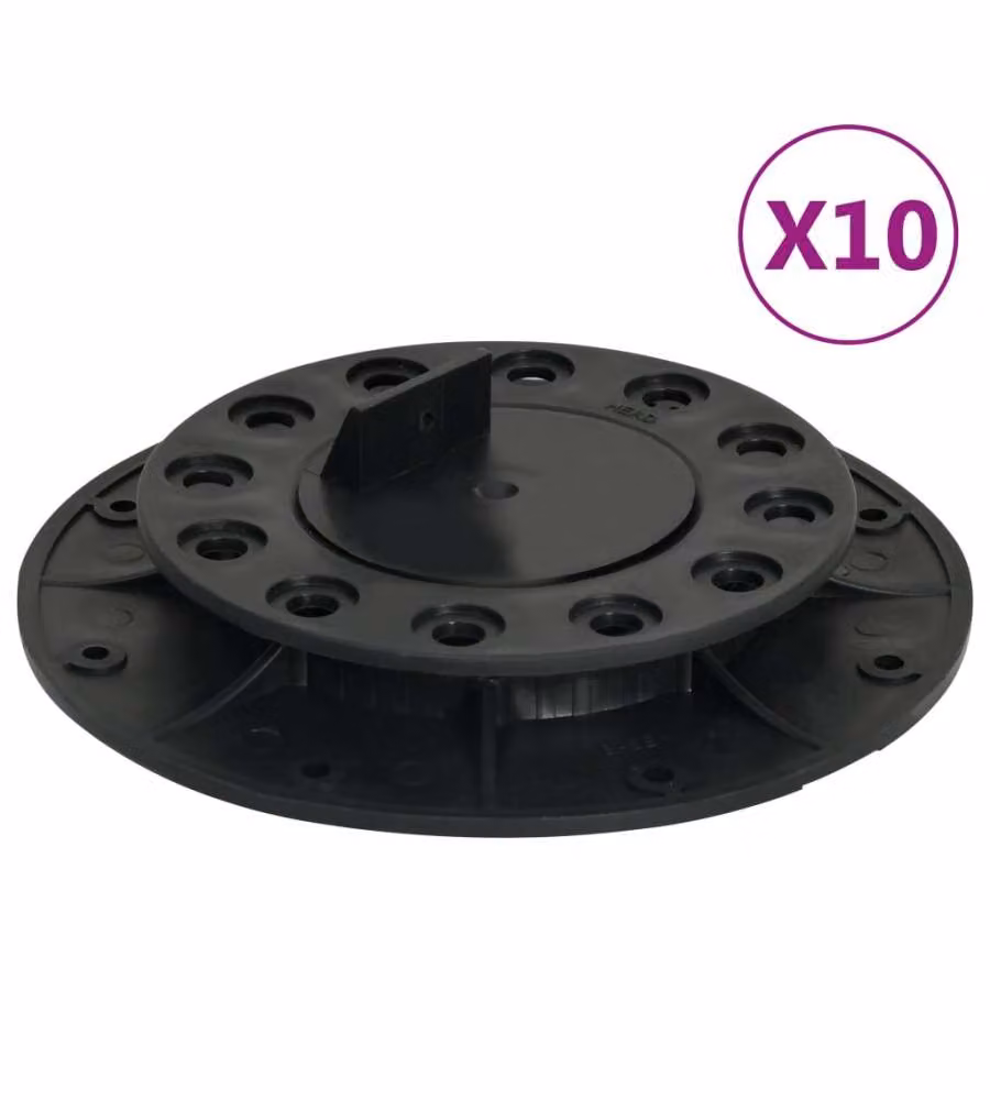 Piedini Regolabili per Decking 10 pz 20-30 mm