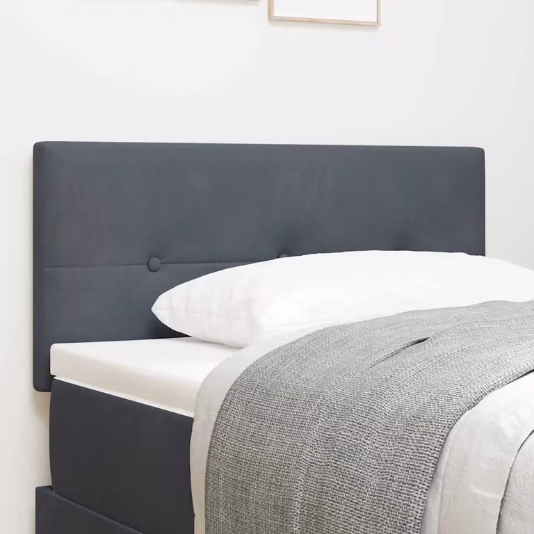 Testiera per letto vidaXL in velluto grigio, Larghezza: 100 cm