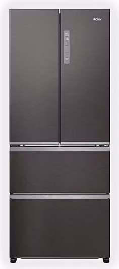 Frigorifero americano Haier HFR3718ENMD Side by Side in Inox Dark, Capacità netta 402 l, Sistema No Frost, L 68,8 cm A 177,5 cm P 70 cm, Classe E