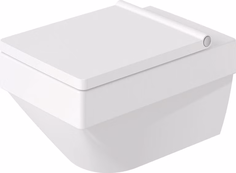 Duravit Vero Air WC suspendu Duravit Rimless 37x57cm, sans rebord, WC à évacuation verticale, 25250900001, 25250900001