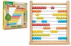 Pallottoliere in legno Primo Abaco multicolore SIR WOOD per l'apprendimento della matematica e della logica