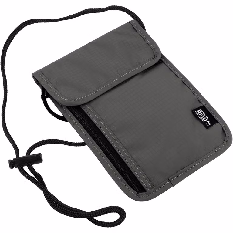 Borsa a tracolla con protezione RFID, antifurto, impermeabile, grigia