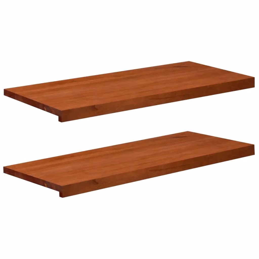 Set di 2 soglie per finestre vidaXL in legno marrone L 100 cm x P 40 cm x H 2 cm – 2