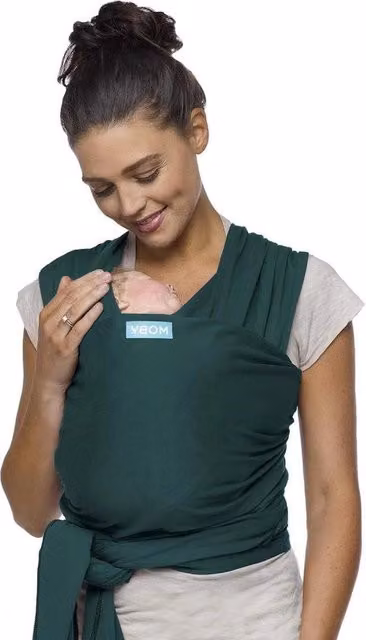Porta Bambino - Da Neonato a Bambino in Età Prescolare - 150 kg - Cintura per Bambini - Tessuto Stretchy - 100% Cotone - Blu del Mare