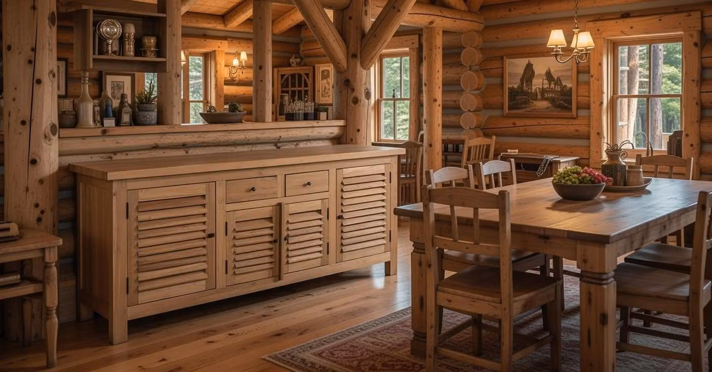 Credenza in legno dal design moderno per soggiorno e sala da pranzo