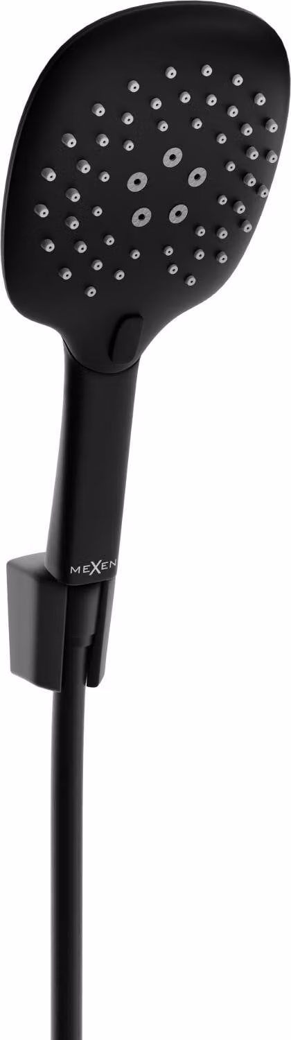 Mexen R-22 set doccia a punto fisso, nero - 785225052-70