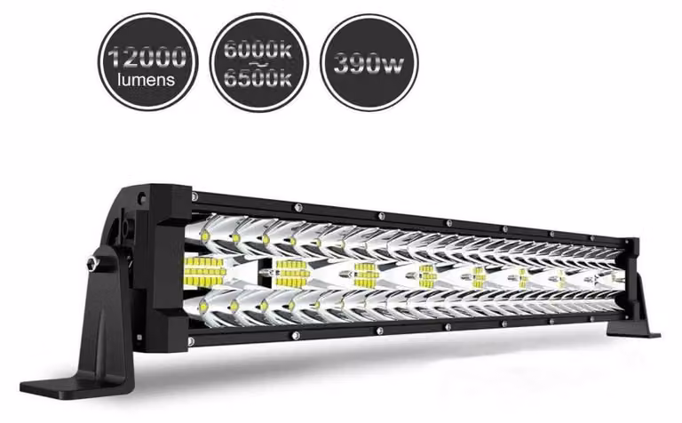Barra LED da 56 cm, 390 W, 9D – Faretto a LED, luce diurna, 12.000 lm