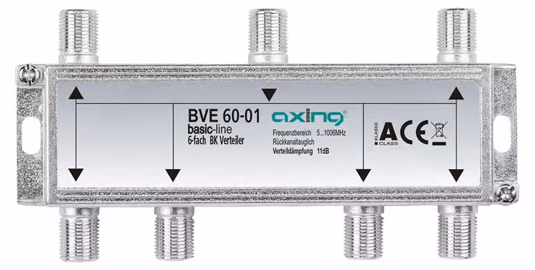 Distributore a 6 vie Axing BVE60-01 | 5¿1006 MHz