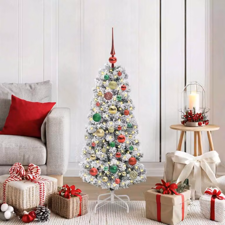 Maison Exclusive - Albero di Natale artificiale pieghevole verde e bianco 120 cm