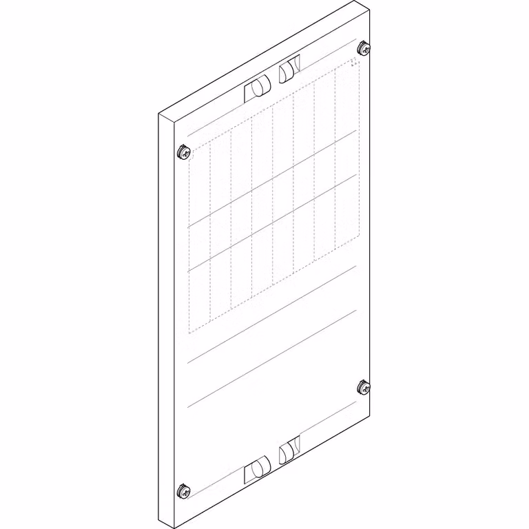 Piastra di copertura ABN 250x450 mm 1FB/3RE, raccoglitore 60 mm (5 poli), NH00 / NH000 / D02 FAP13674N