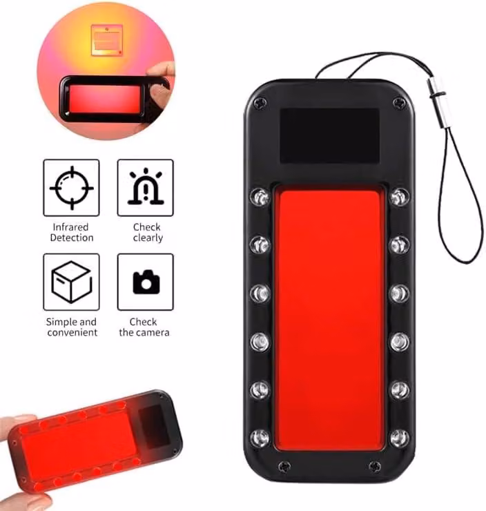(BX)NUOVA GENERAZIONE Rilevatore Telecamere 2-in-1 • Laser a Infrarossi & Filtro Polarizzato • Scansione Precisa per Micro Spy, WiFi, Pinhole • Batteria Ricaricabile • Portatile e Facile da Usare