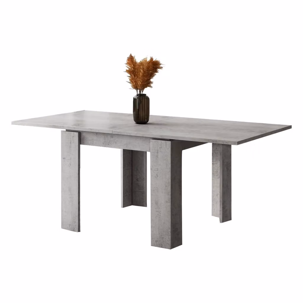 Tavolo allungabile Popoli DMORA Grigio Cemento L: 180 cm, P: 90 cm, H: 78 cm – 2