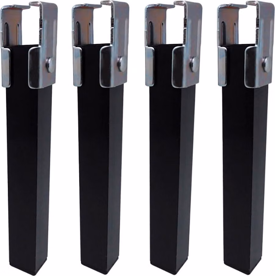 Set di 4 gambe pt25 35x35x255 mm senza rullo, nero 96402 micel