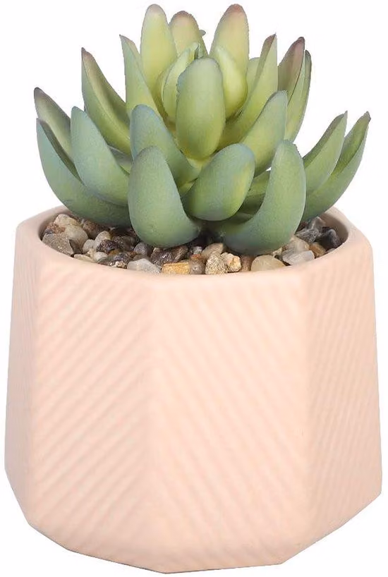 Fiore artificiale in vaso Geo-Pot verde per il soggiorno