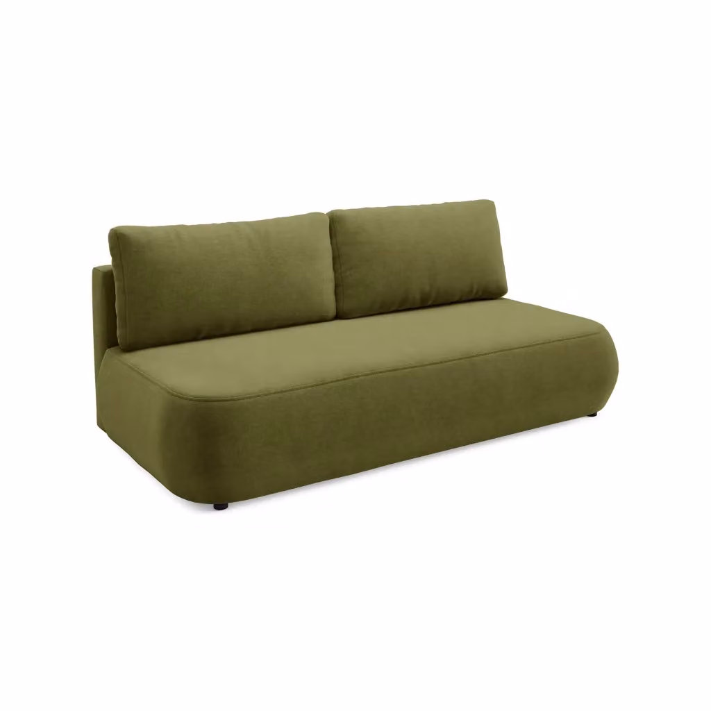 Brugnato Divano Letto 2 Posti con Contenitore DMORA Verde L: 210 cm, P: 106 cm – 2